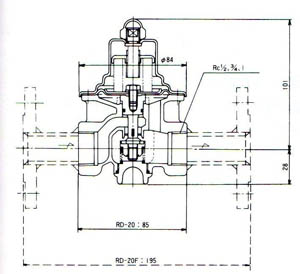 RD-20H减压阀尺寸图