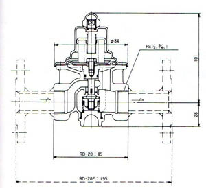 RD-20M减压阀尺寸图