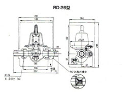 RD-26减压阀尺寸图