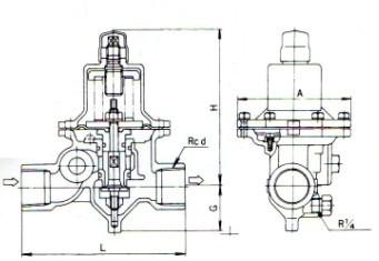 RD-32N减压阀尺寸图