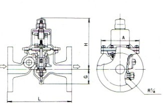 RD-33FN减压阀尺寸图