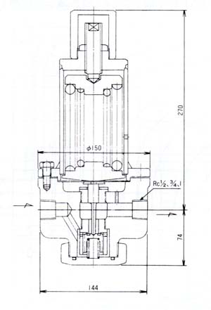 RD-4减压阀尺寸图