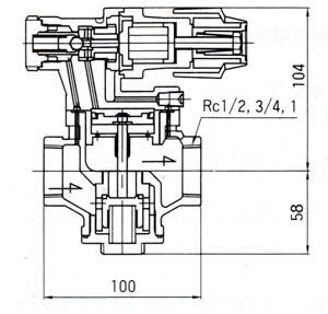 RP-7J减压阀尺寸图
