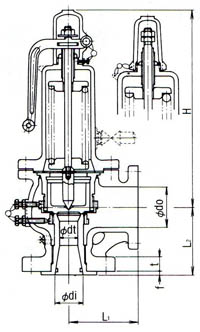 SF-15-L安全阀尺寸图