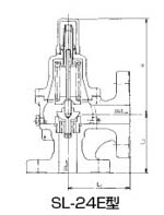 SL-24E-B安全阀尺寸图