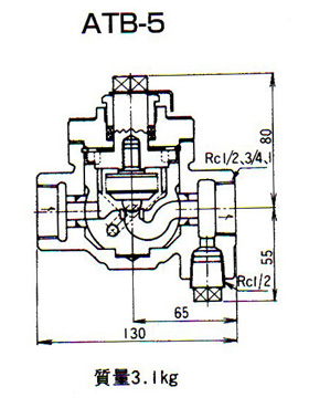 ATB-5疏水阀尺寸图