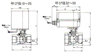 BM-8S电动阀尺寸图