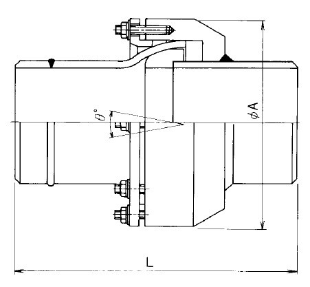 JU-4W伸缩管尺寸图