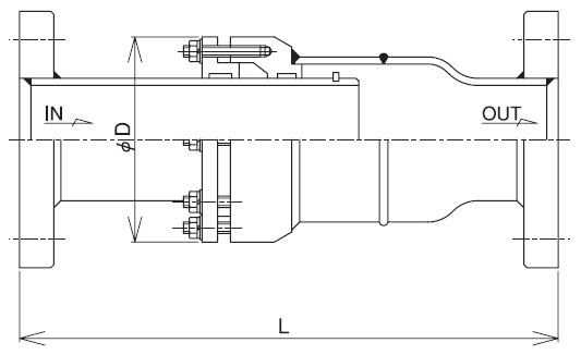 JS-8HF伸缩管尺寸图