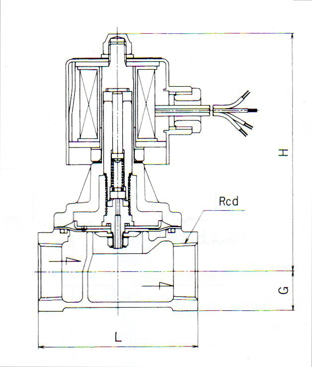 WS-12V真空电磁阀尺寸图