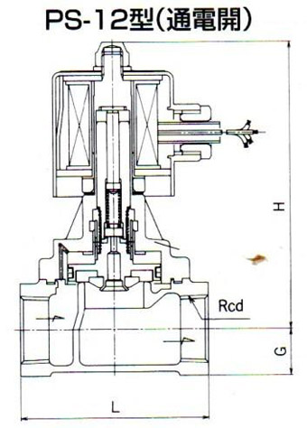 PS-12电磁阀 尺寸图